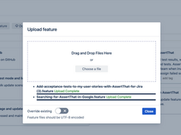 Image showing scenarios being imported into AssertThat either for easy migration or to add new scenarios